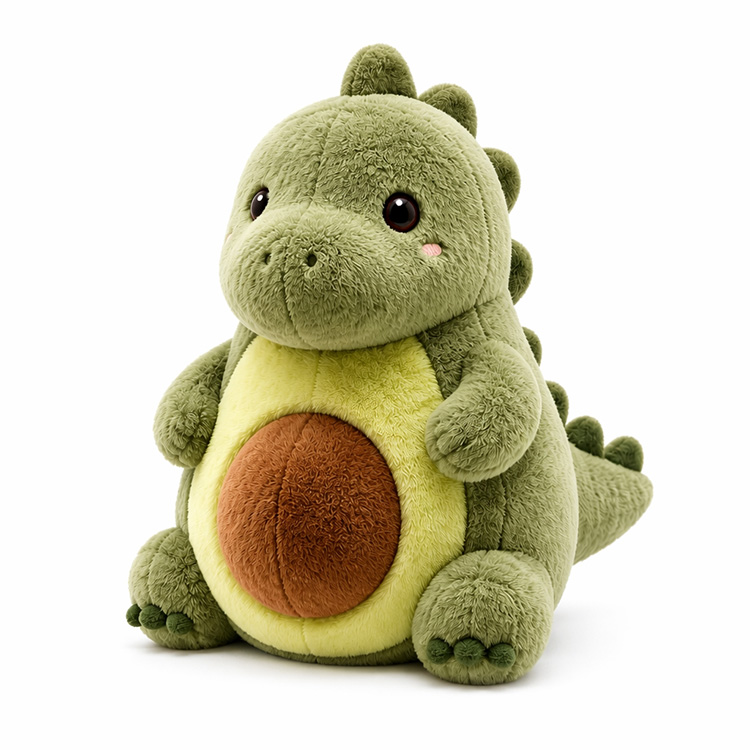 Avokádový plyšový dinosaurus