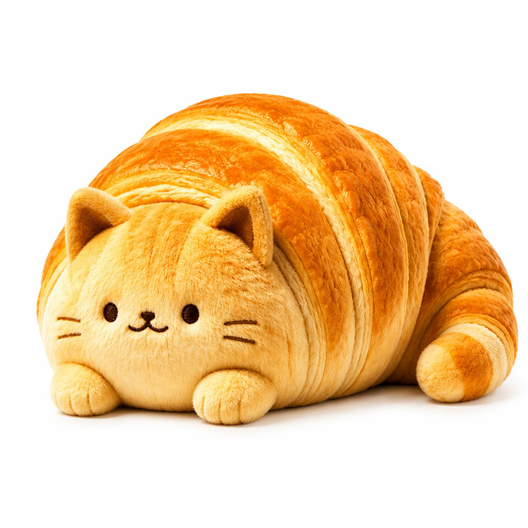 Plyšová hračka Croissant Cat