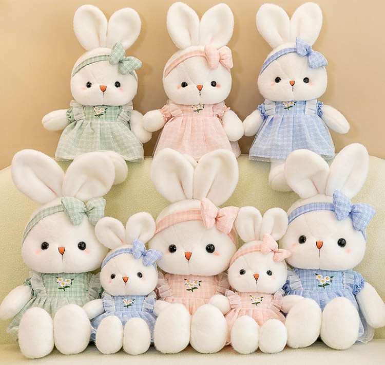 Stuffed Easter Bunny Toy title=