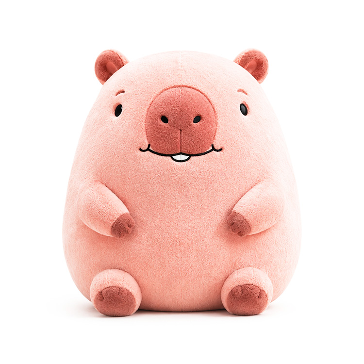 Růžová plyšová kapybara