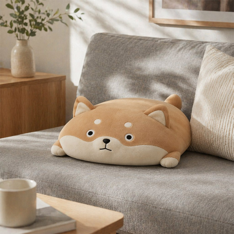 Plyšový polštář Shiba Inu